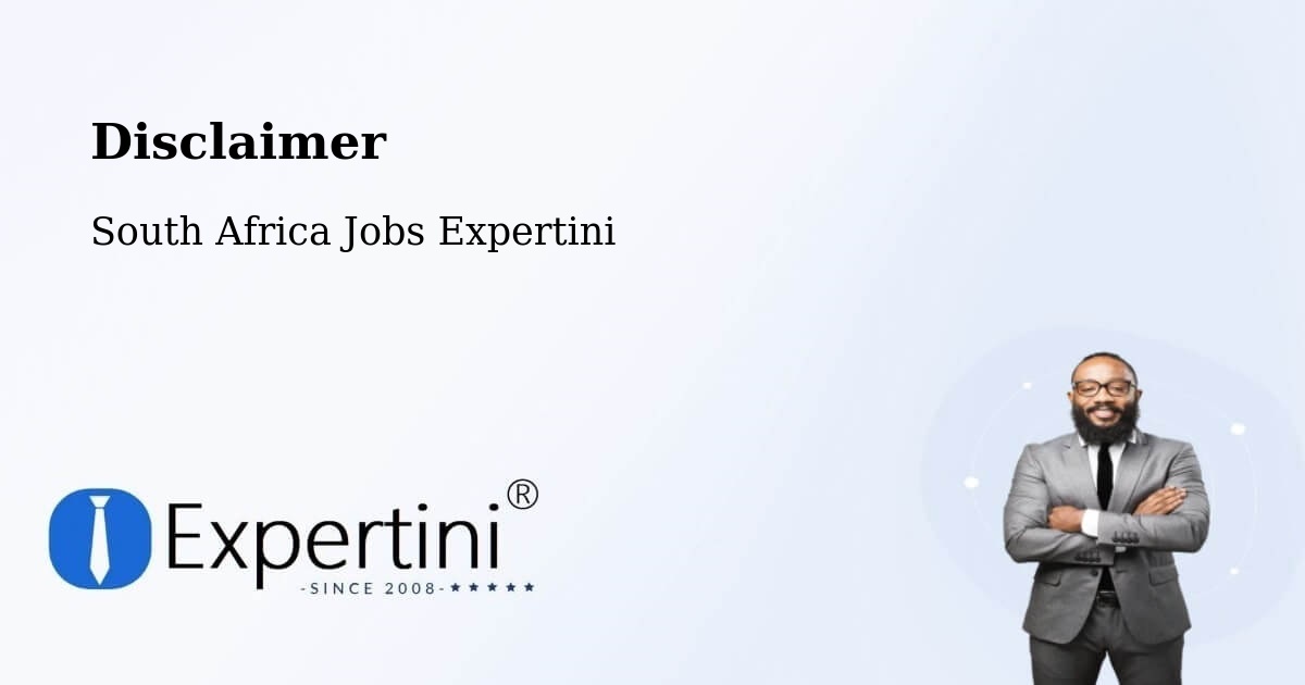 Disclaimer – Adelaide - South Africa Jobs Expertini